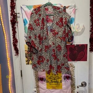 Floral Print Women's Blouse